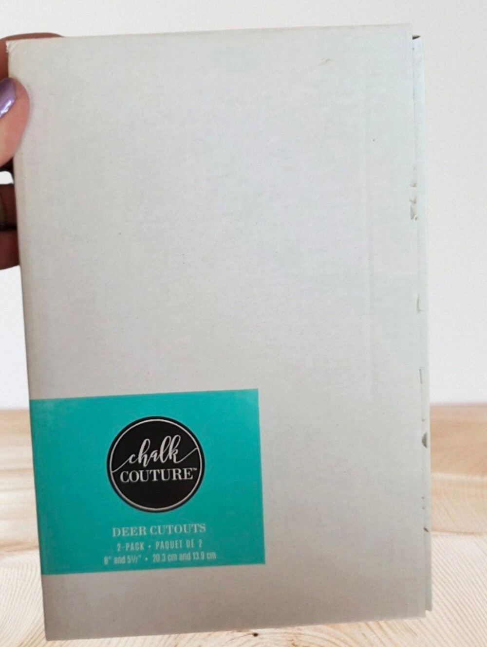 🎨 Chalk Couture White Cutout Pack with Teal Label- Deer